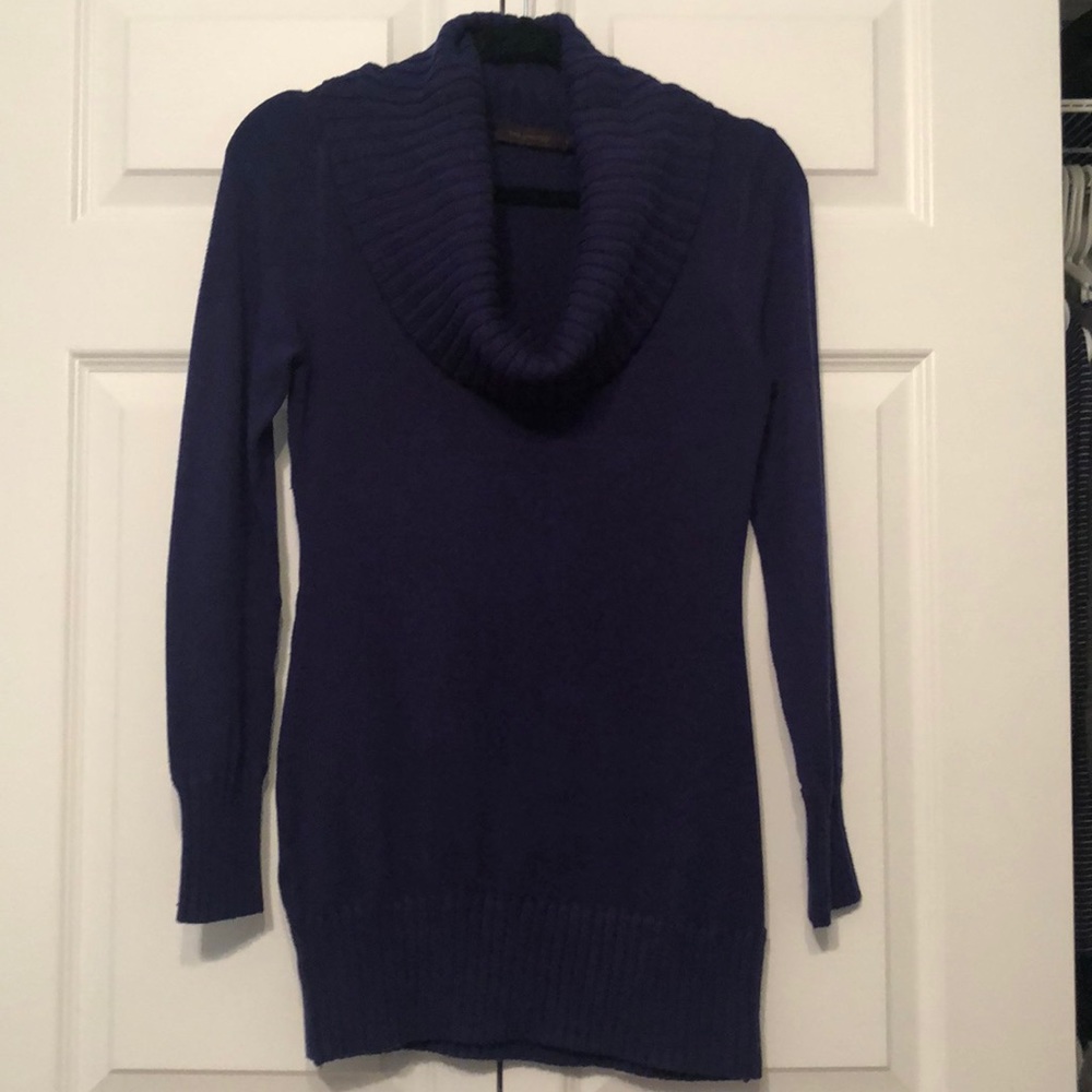 Blue turtle neck sweater